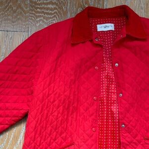 Red Quilted Jacket